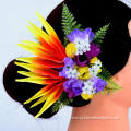 Bird of Paradise & Jasmine Flower Hair Clip